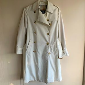 Burberry London Trench Coat White